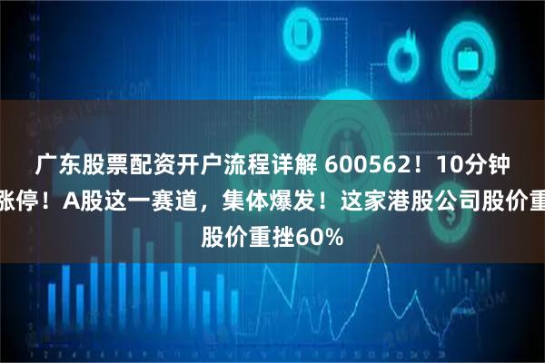 广东股票配资开户流程详解 600562！10分钟，直线涨停！A股这一赛道，集体爆发！这家港股公司股价重挫60%