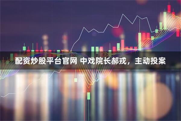 配资炒股平台官网 中戏院长郝戎，主动投案
